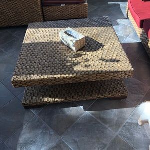 Wicker patio set